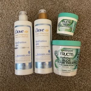 Dove and Garnier Fructis Hair Care Bundle